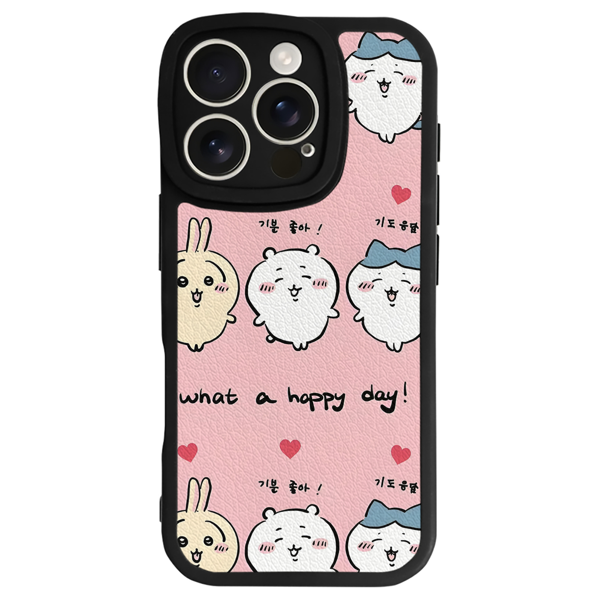 （画像用） ちいかわ Chii-kawa 【iPhone 16シリーズ対応】シリコンスマホケース（レザー調） 材質：シリコン